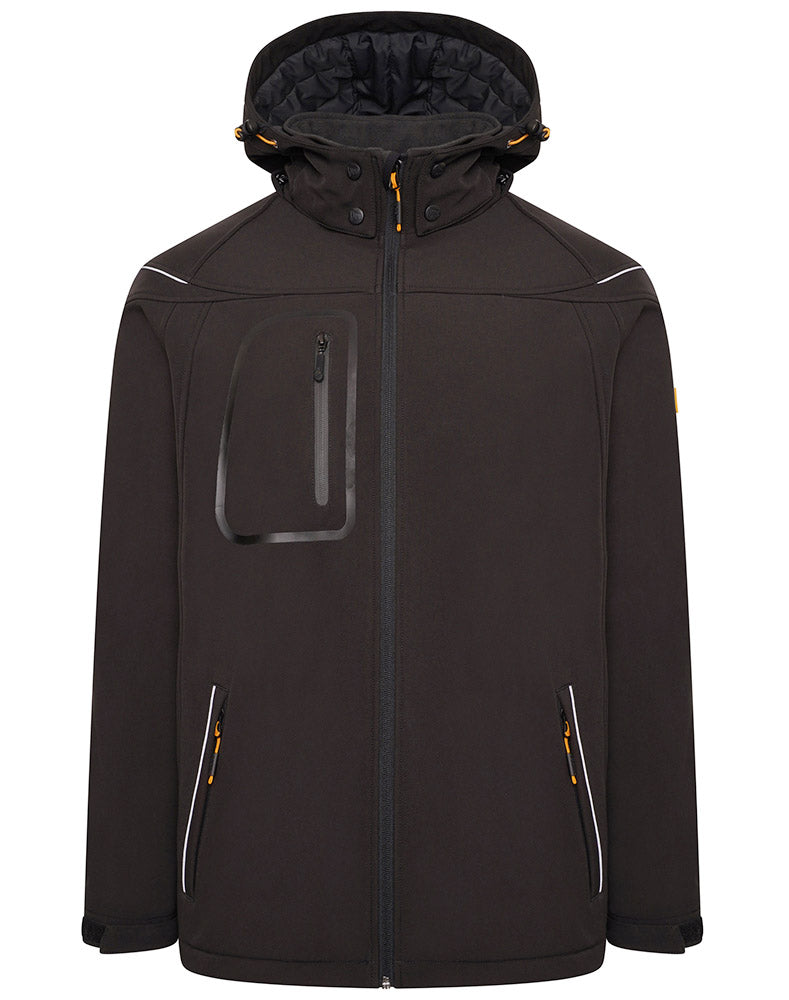 Trade Hooded Softshell Jacket JCB Workwear