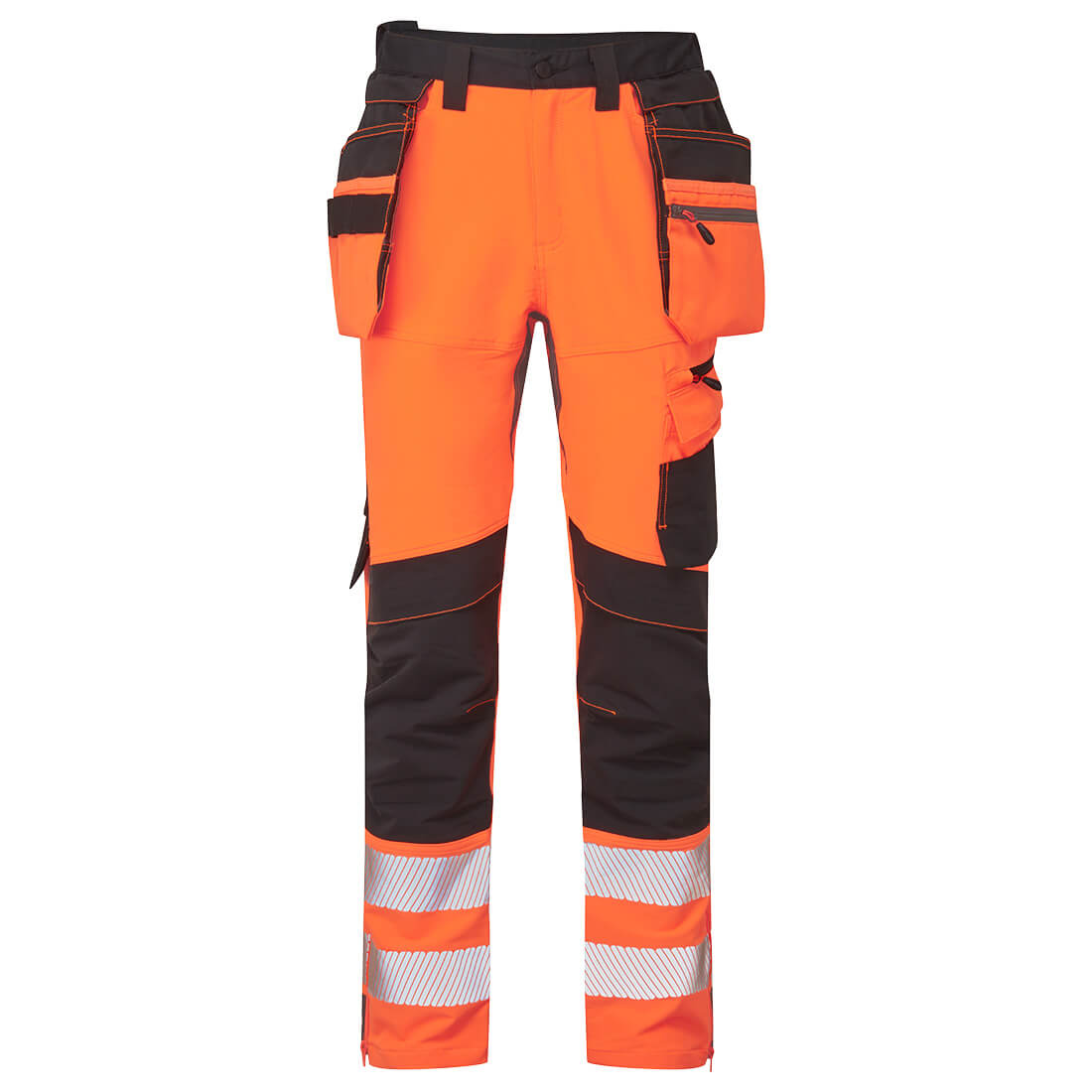 DX4 Hi-Vis Detachable Holster Pocket Craft Trousers - Hi-Vis Trousers