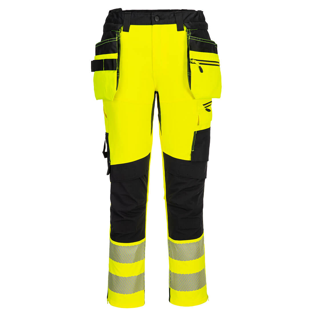 DX4 Hi-Vis Detachable Holster Pocket Craft Trousers - Hi-Vis Trousers