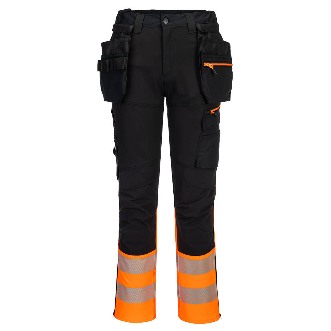 DX4 Hi-Vis Class 1 Detachable Holster Pocket Craft Trousers - Hi-Vis Trousers