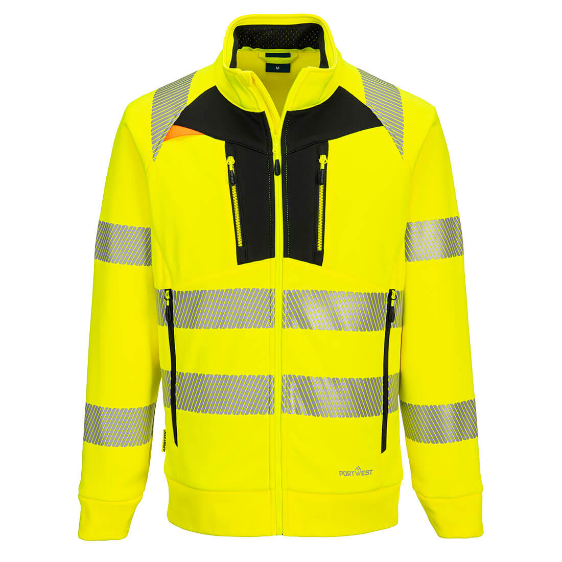 DX4 Hi-Vis Funnel Neck Zipped Sweatshirt Portwest