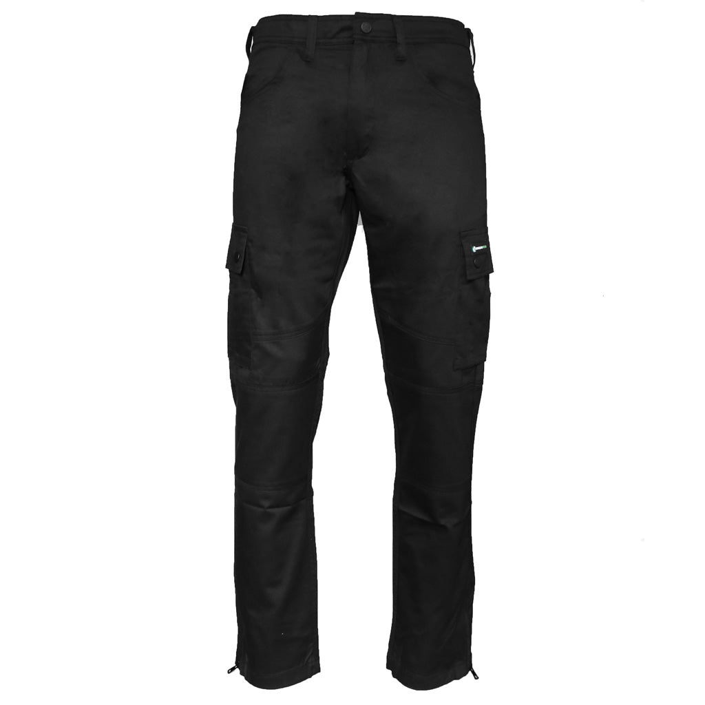 Slim Fit Stretch Cargo Trouser Black