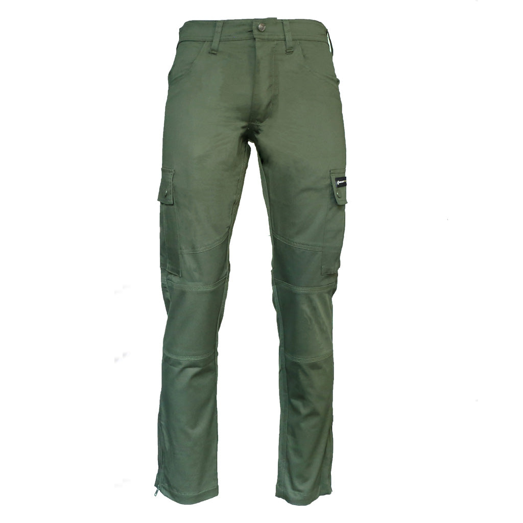 Slim Fit Stretch Cargo Trouser Olive
