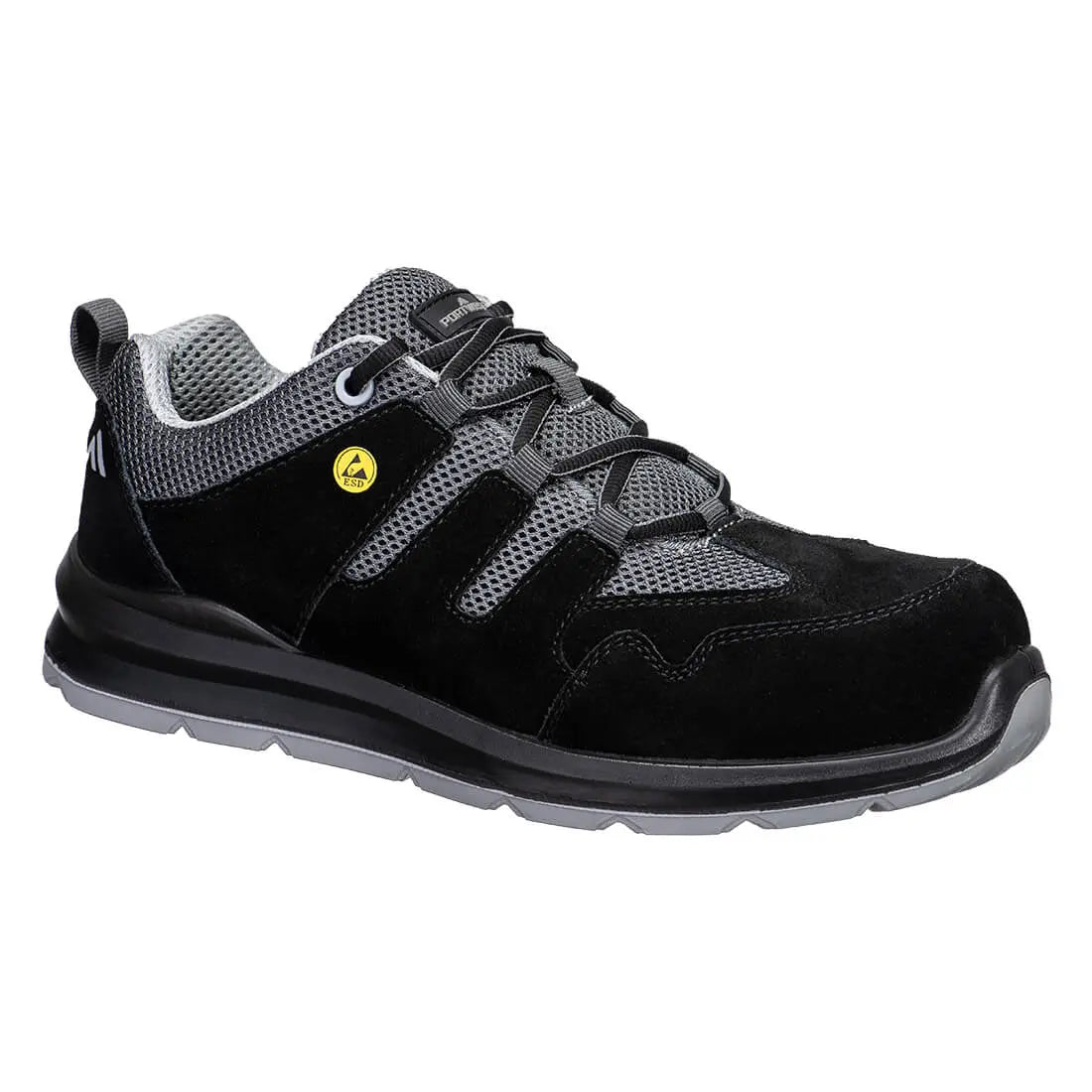 Composite Cow Suede Leather Trainer S1 ESD SR FO - Hi-Vis Trousers