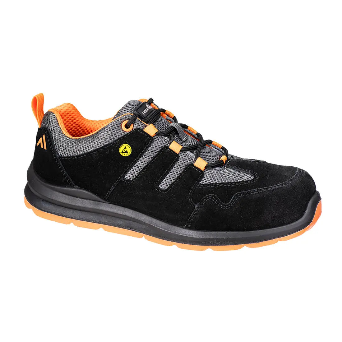 Composite Cow Suede Leather Trainer S1 ESD SR FO - Hi-Vis Trousers