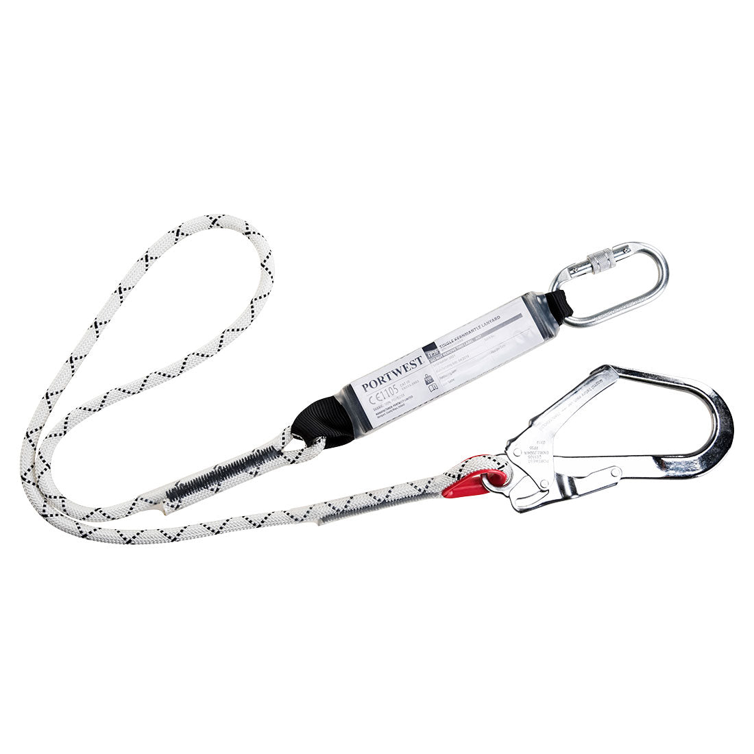 Single Kernmantle 1.8m Lanyard With Shock Absorber Portwest