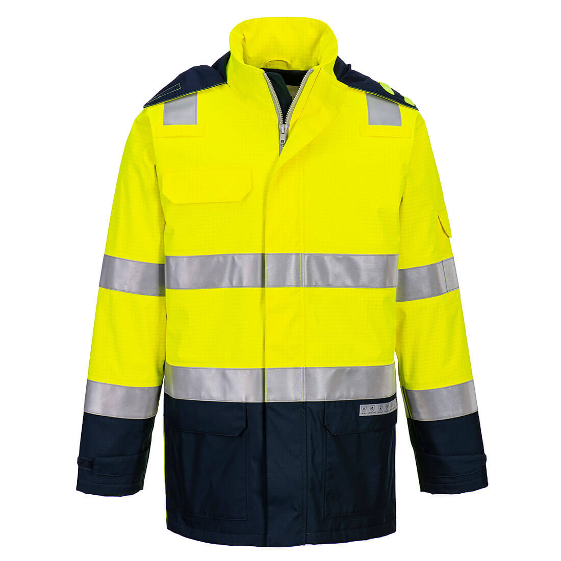 Bizflame Rain+ Hi-Vis Multi-Norm Contrast FR Jacket Portwest