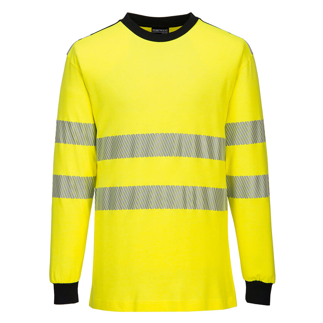 PW3 Modaflame Knit Hi-Vis FR Long Sleeve T-Shirt Portwest