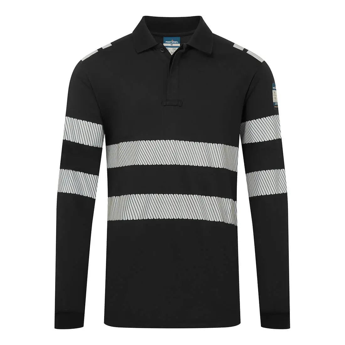 PW3 Modaflame Knit FR Long Sleeve Polo Shirt - Hi-Vis Trousers