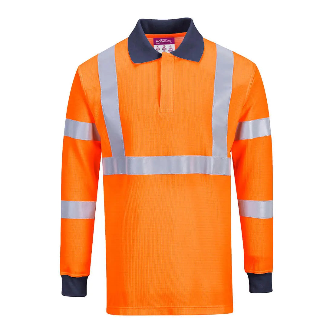 Modaflame Knit HVO FR Long Sleeve Polo Shirt - Hi-Vis Trousers