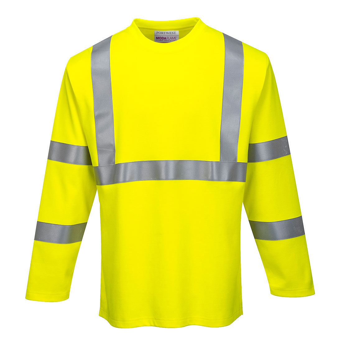 Modaflame Knit Hi-Vis FR Long Sleeve T-Shirt Portwest