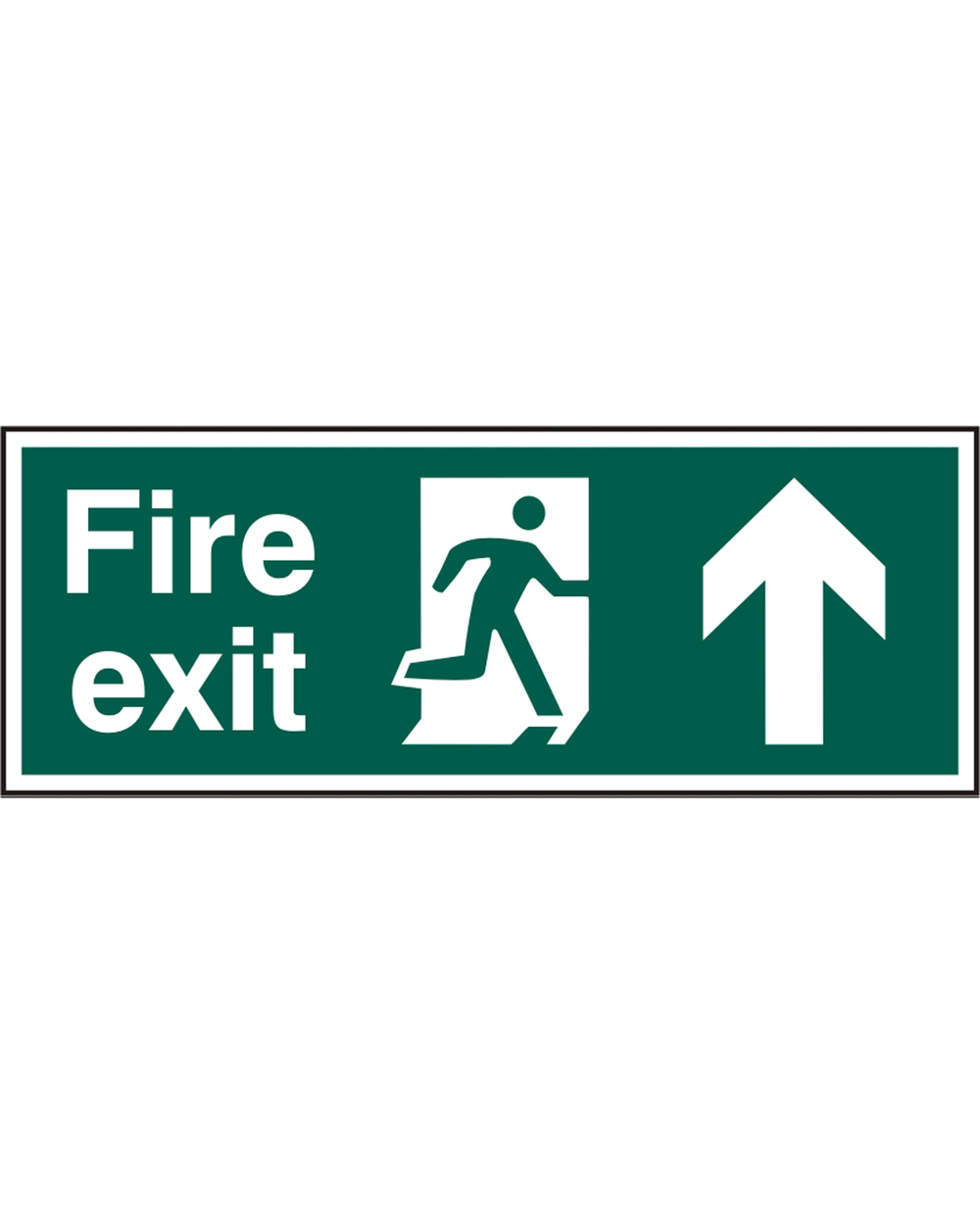 Fire Exit Up Arrow Sign (Pack Of 5) Beeswift