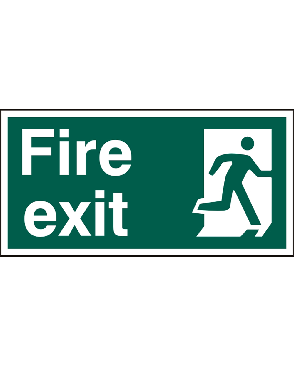 Fire Exit Sign (Pack Of 5) Beeswift