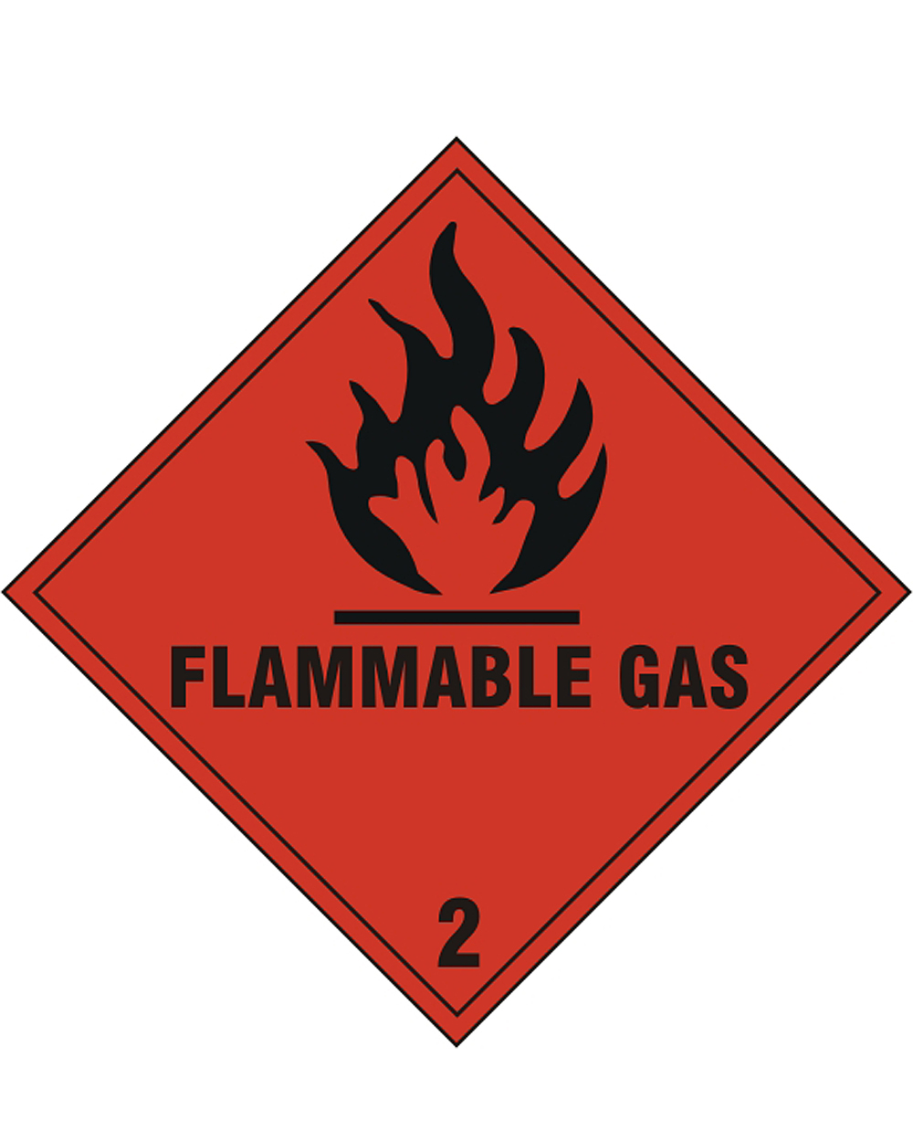Flammable Gas Sign (Pack Of 5) Beeswift