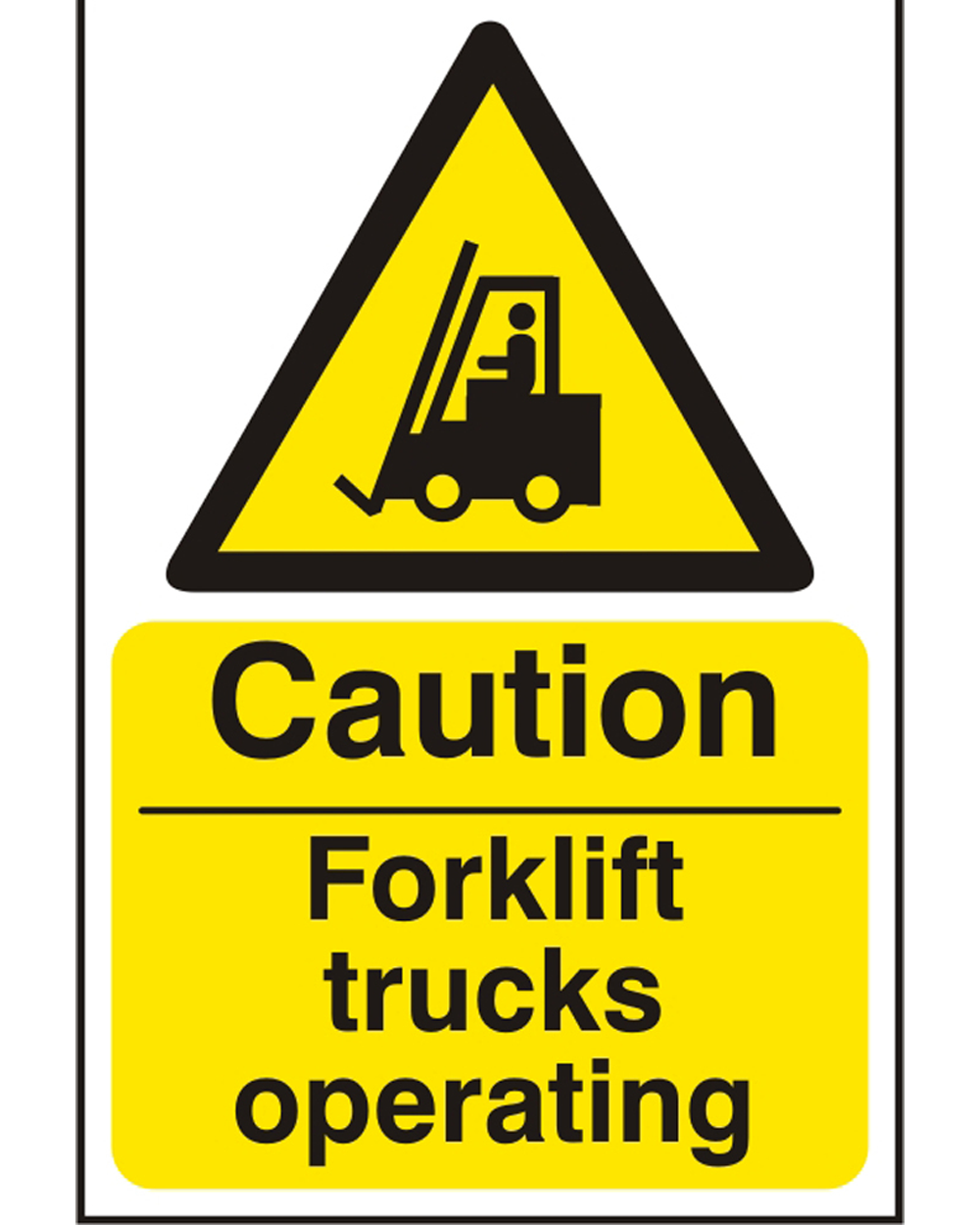 Forklift Trucks Operating Rigid PVC (Pack Of 5) Beeswift