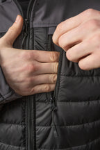 Hybrid Softshell Jacket with Hood (Grey / Black)