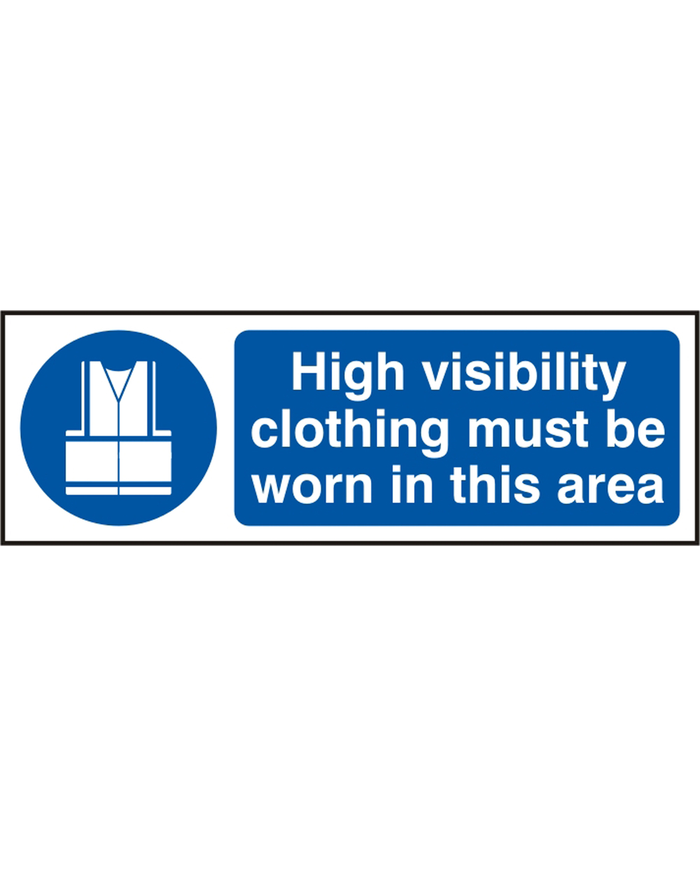 High Visibility Clothing Must Be Worn In This Area (Pack Of 5) Beeswift
