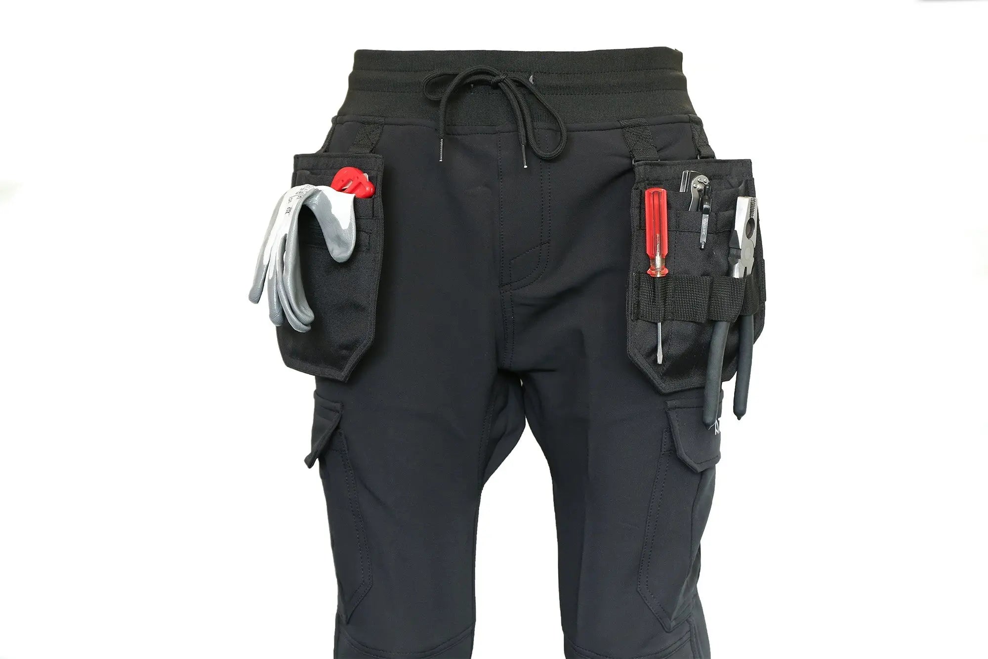 Slim Fit Stretch Work Jogger With Knee Pad Pockets - Hi-Vis Trousers