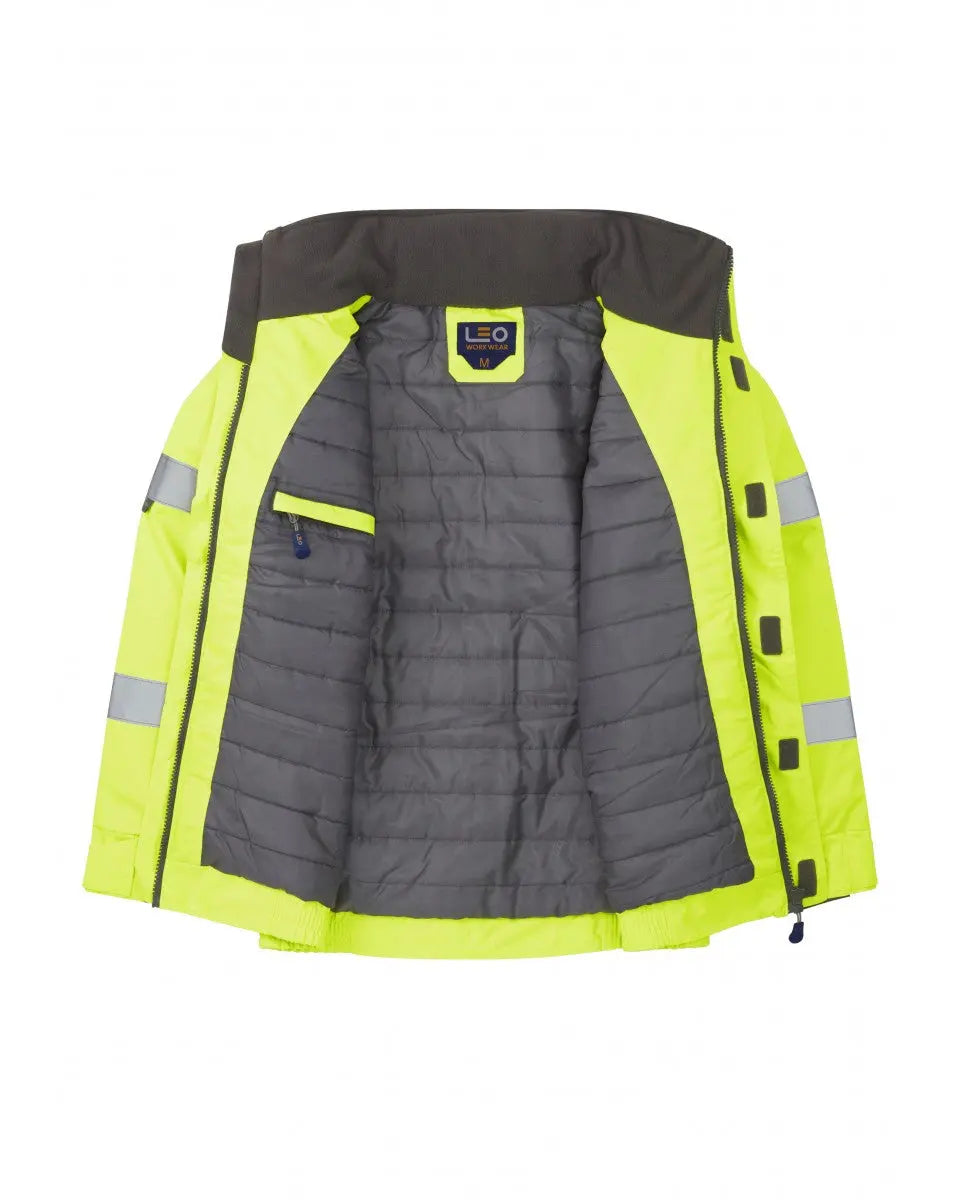 Portmore Baffle Lined Bomber Jacket With Red Braces Leo Workwear