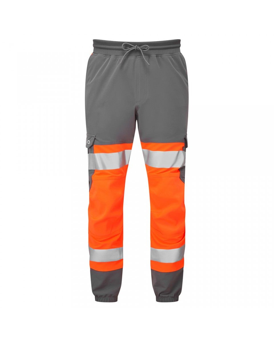 Hawkridge Dual Colour Stretch Jogger Trouser - Hi-Vis Trousers