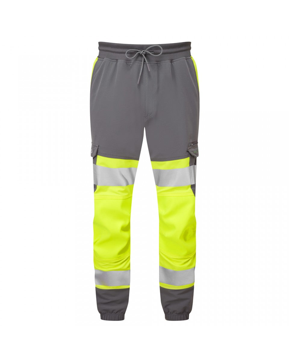 Hawkridge Dual Colour Stretch Jogger Trouser - Hi-Vis Trousers
