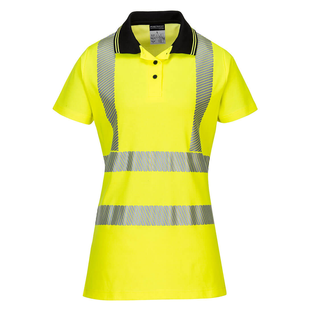 Hi-Vis Women's Cotton Comfort Pro Polo Shirt S/S Portwest