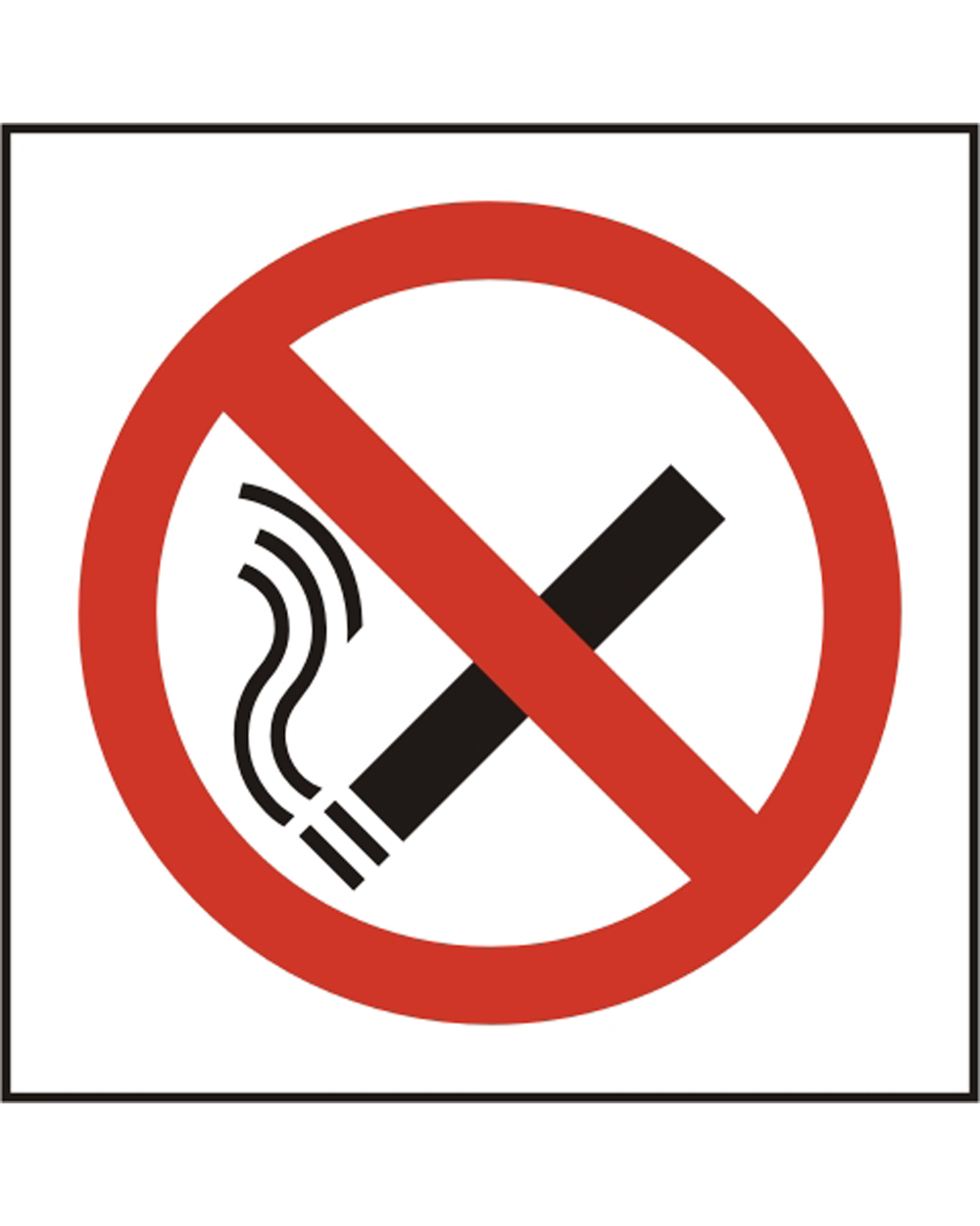 No Smoking Symbol Sign (Pack Of 5) Beeswift