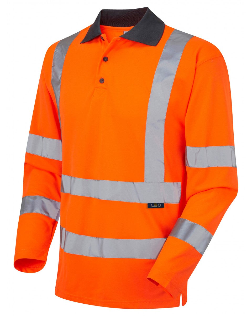 Woolsery Long Sleeve Polo Shirt Leo Workwear