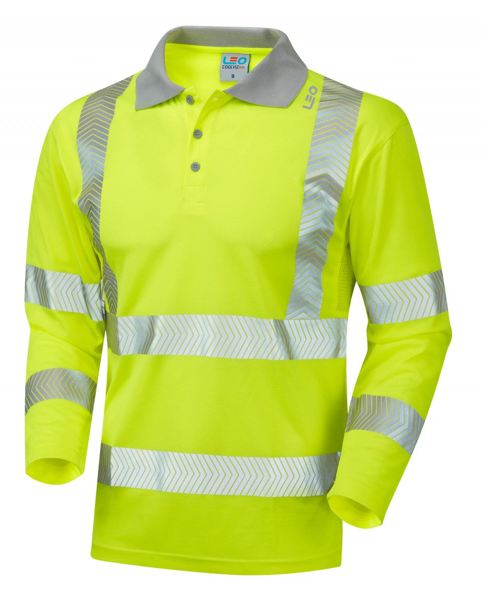 Barricane Long Sleeve Polo Shirt Leo Workwear