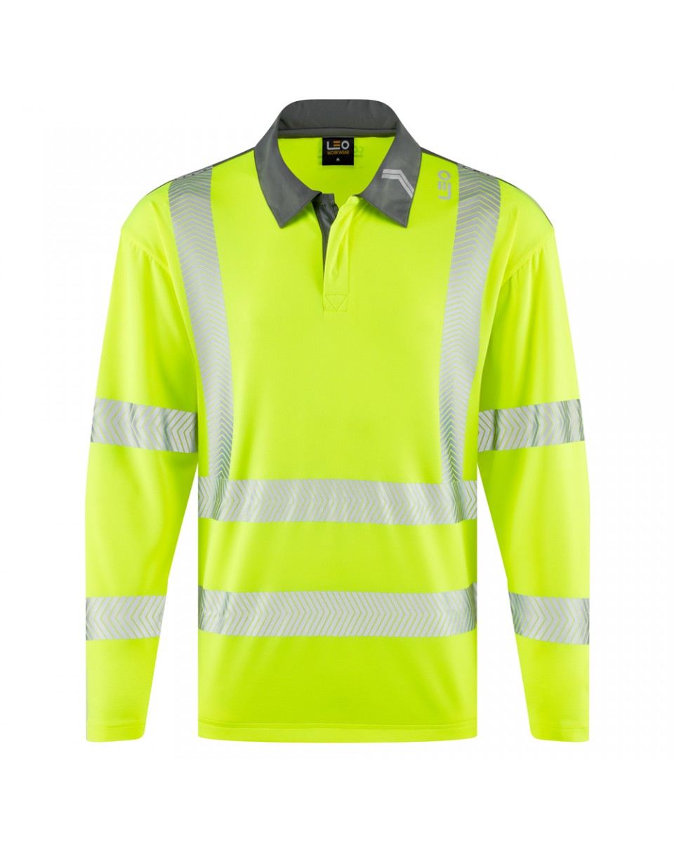 Georgeeham Coolmax Long Sleeve Polo Shirt Leo Workwear