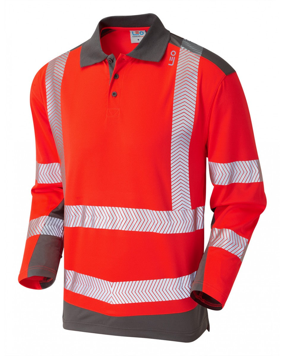 Wringcliff Dual Colour Long Sleeve Polo Shirt
