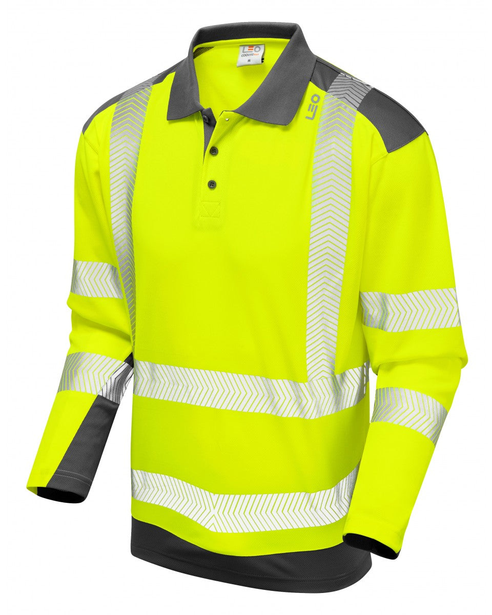 Wringcliff Dual Colour Long Sleeve Polo Shirt
