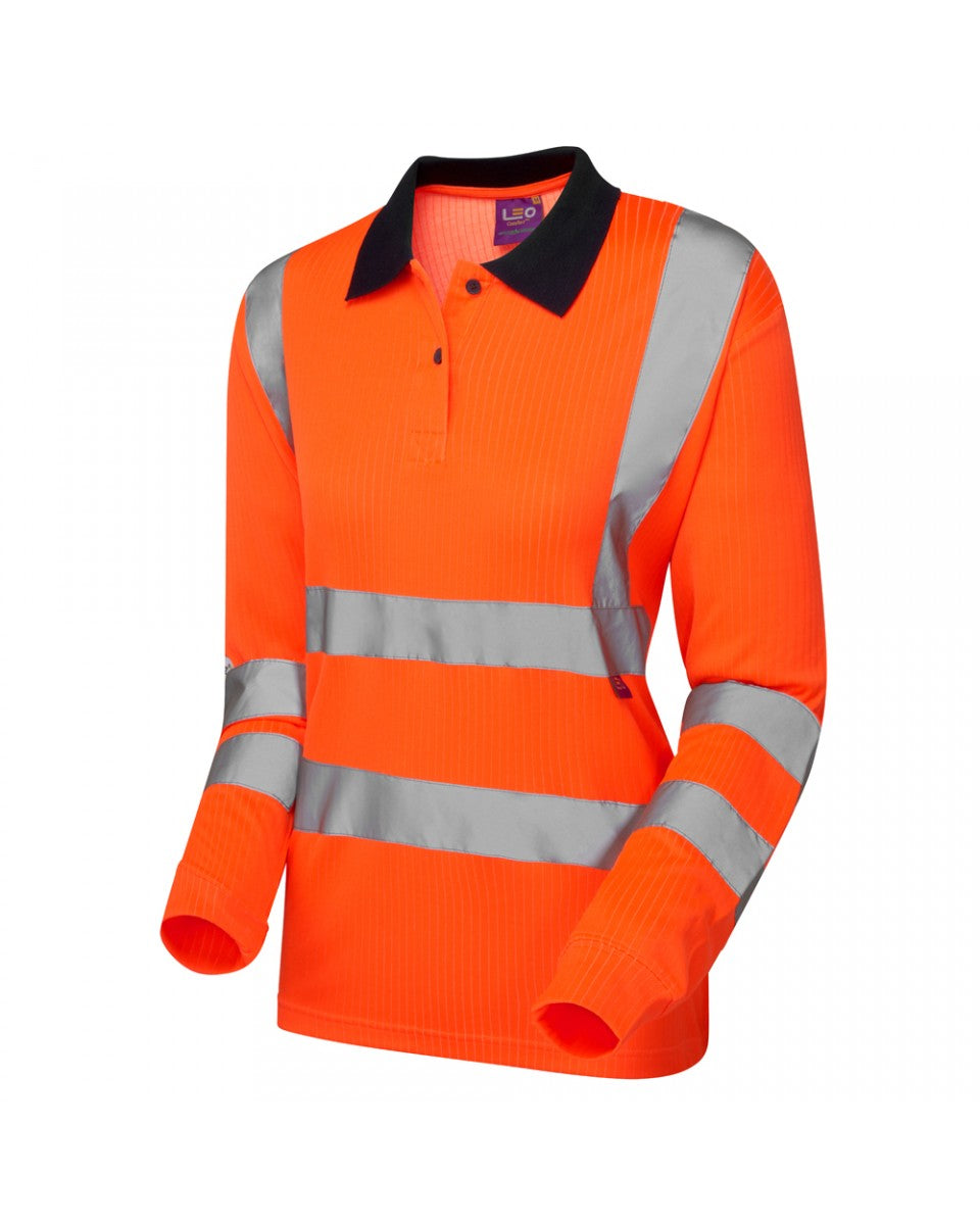 Beaford Long Sleeve Polo Shirt Leo Workwear