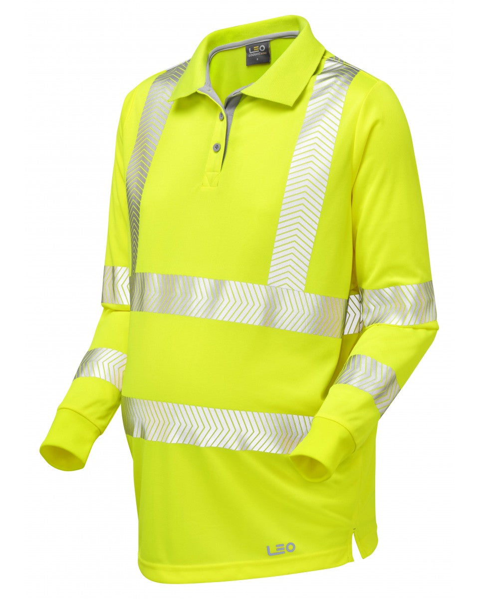 Yarnacott Ladies Maternity Long Sleeve Polo Shirt