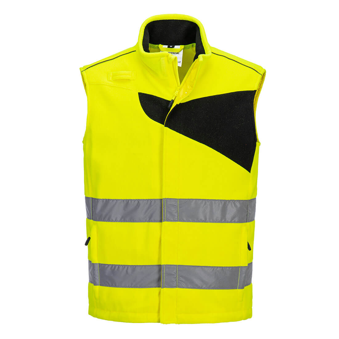 PW2 Hi-Vis Fleece Bodywarmer Portwest
