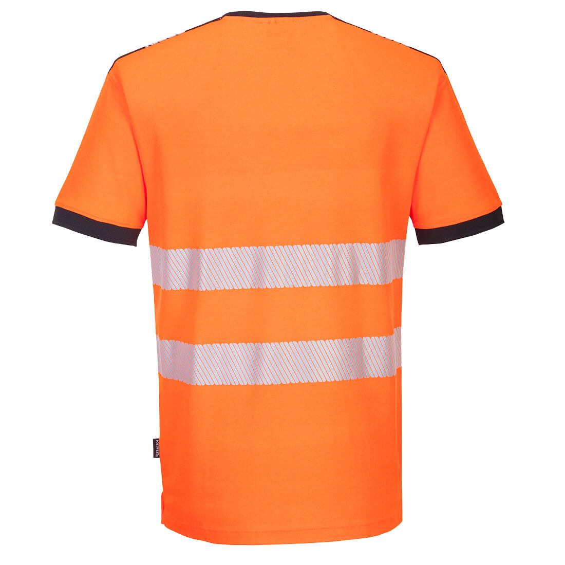 PW3 Hi-Vis V-Neck Mesh Insert T-Shirt S/S Portwest