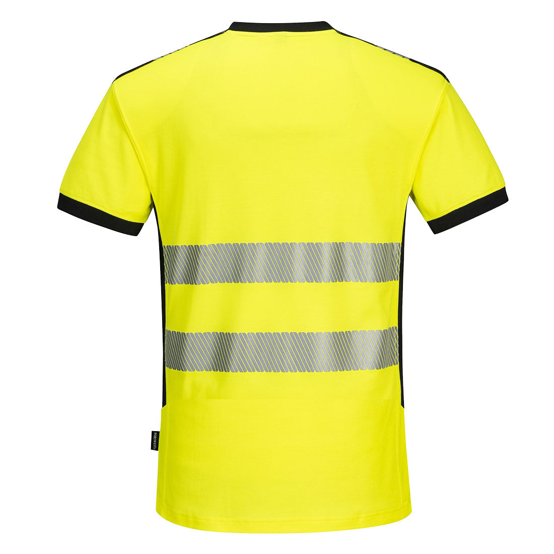 PW3 Hi-Vis V-Neck Mesh Insert T-Shirt S/S Portwest