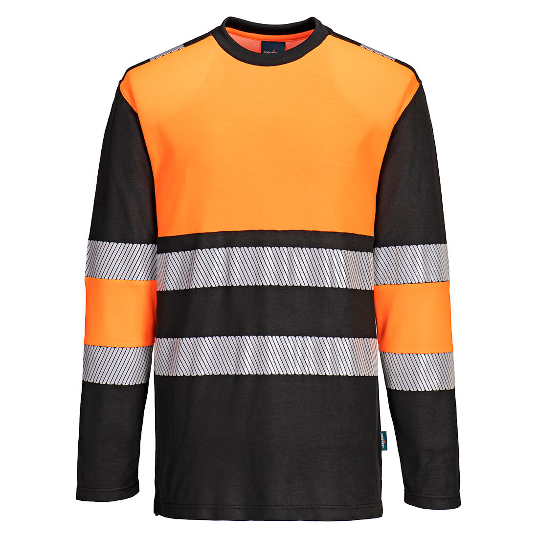 PW3 Hi-Vis Cotton Comfort Class 1 T-Shirt L/S Portwest