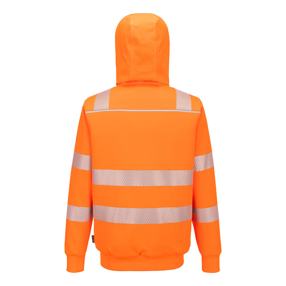PW321 Hi-Vis Zipped Winter Hoodie Portwest