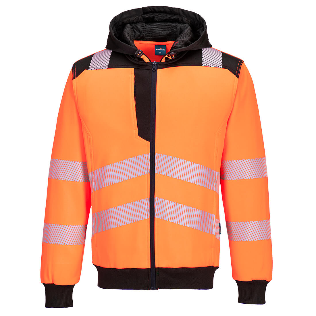 PW3 Hi-Vis Zip Hoodie Portwest