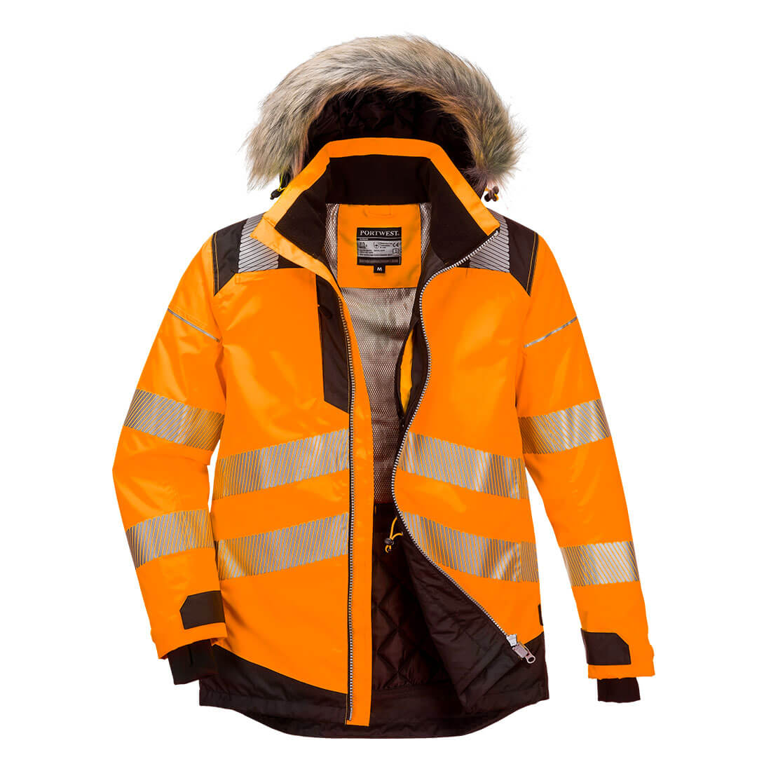 PW3 Hi-Vis Winter Parka Jacket Portwest