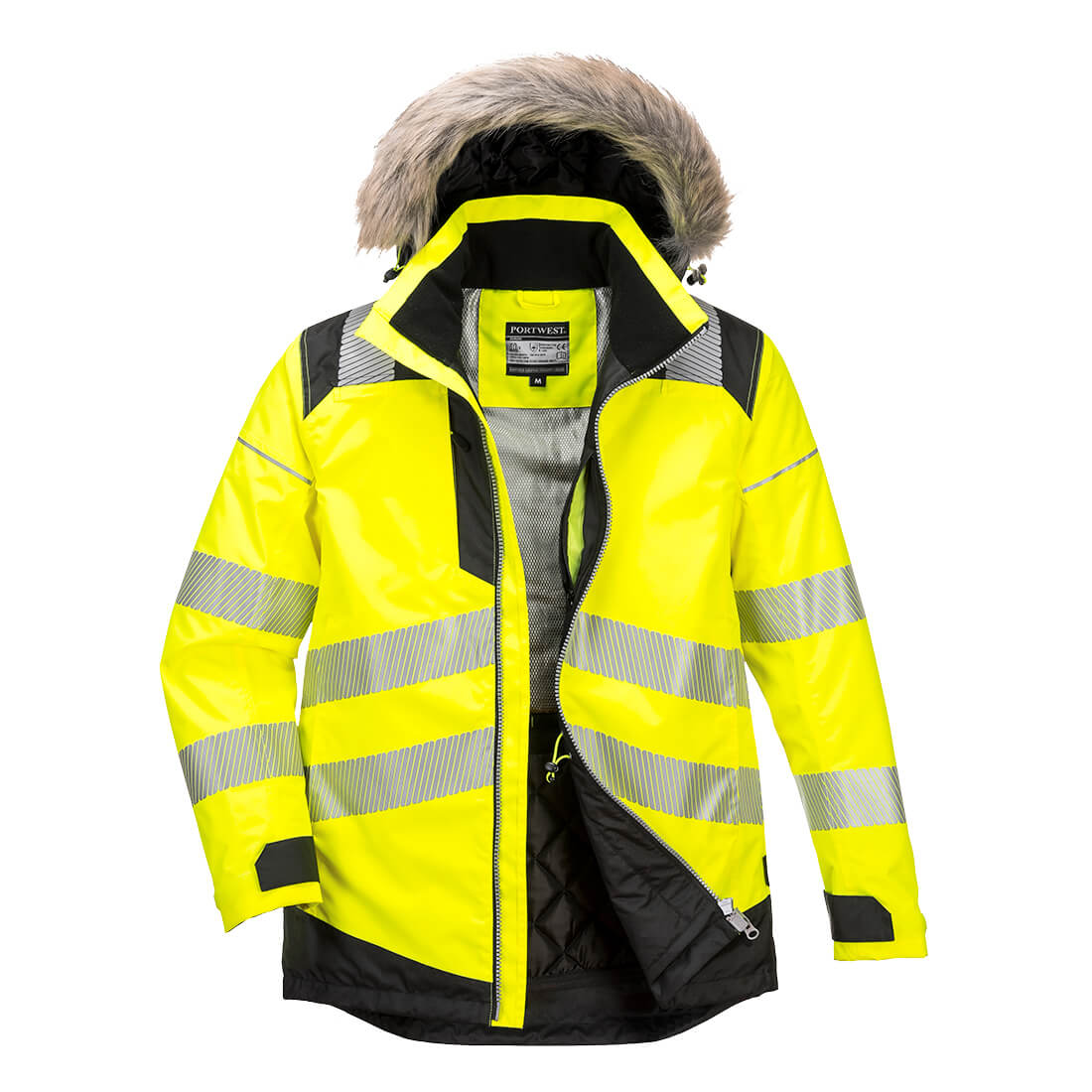 PW3 Hi-Vis Winter Parka Jacket Portwest