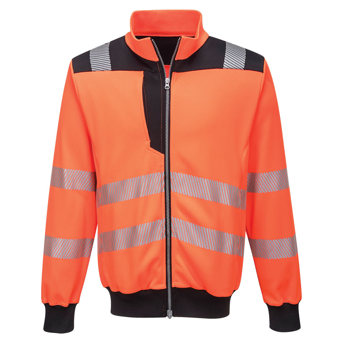 PW3 Hi-Vis Zip Sweatshirt Portwest