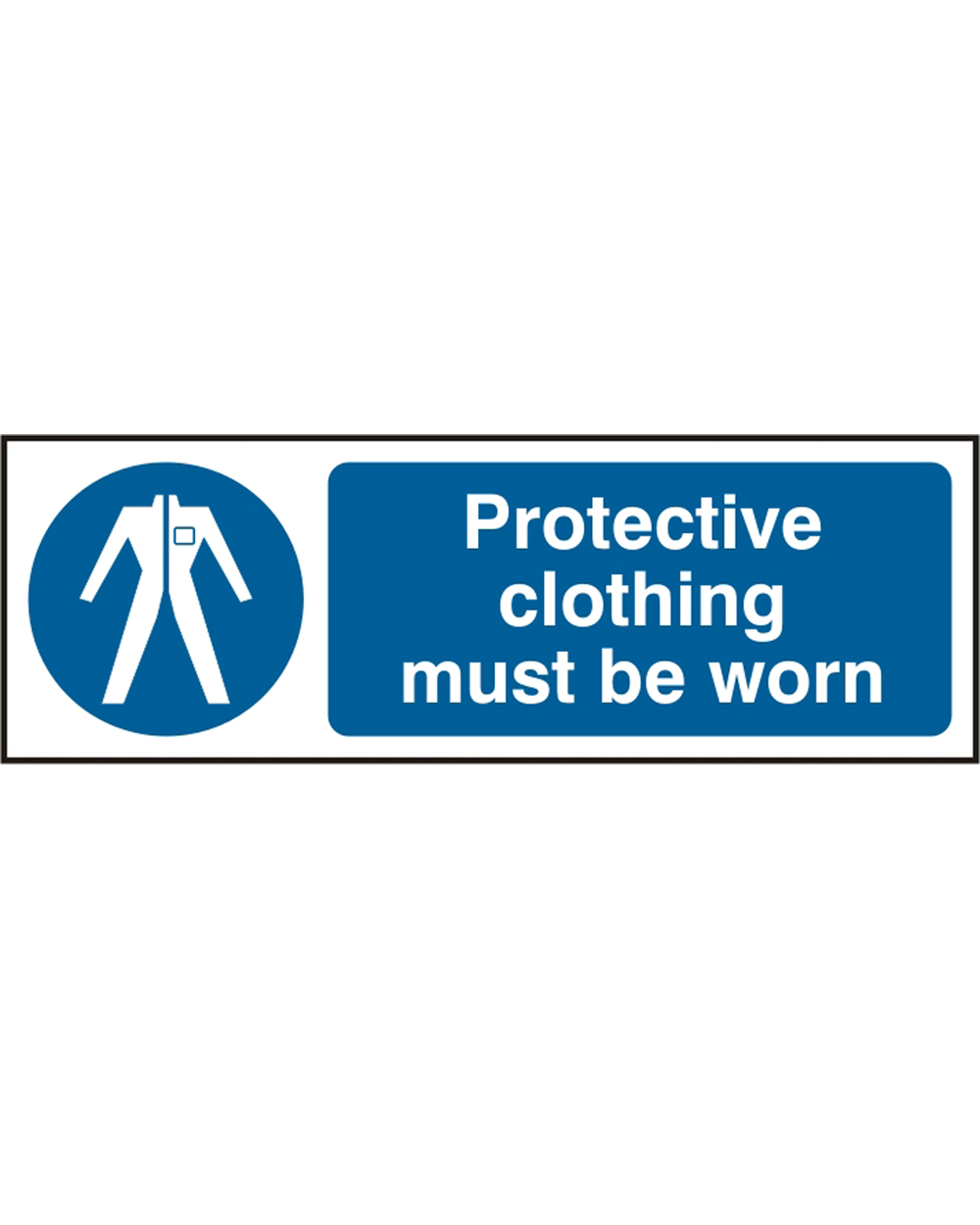 Protective Clothing Must Be Worn PVC Sign (Pack Of 5) Beeswift