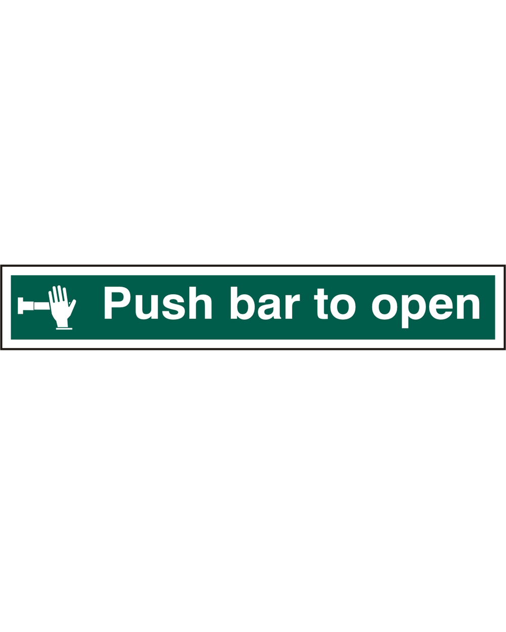 Push Bar To Open Sign Rigid PVC