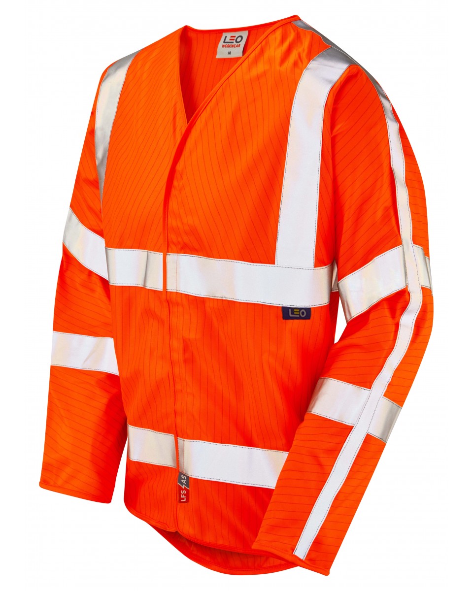 Meshaw LFS/AS Flame Retardant Sleeved Waistcoat (EN 14116 & EN 1149) Leo Workwear