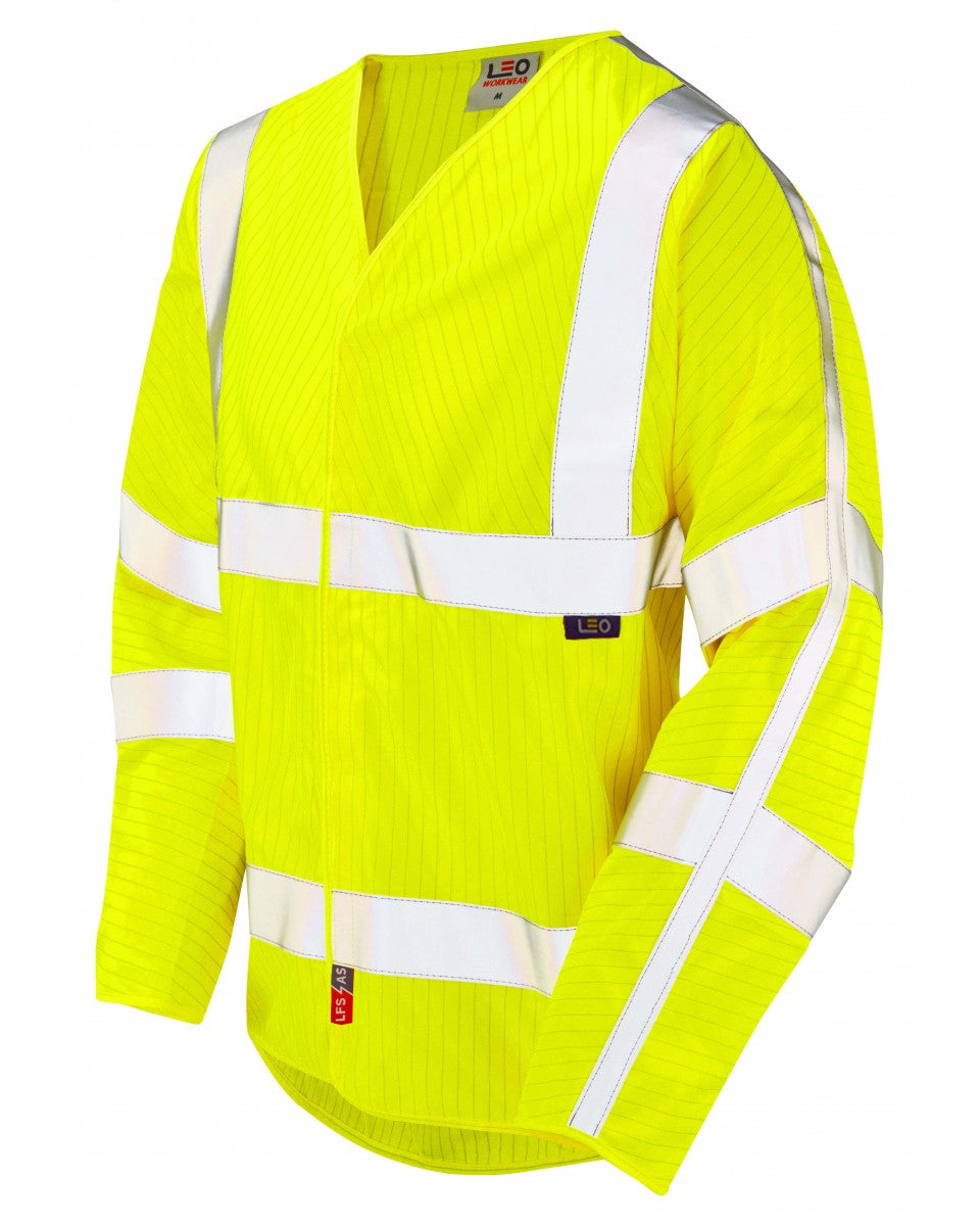 Meshaw LFS/AS Flame Retardant Sleeved Waistcoat (EN 14116 & EN 1149) Leo Workwear