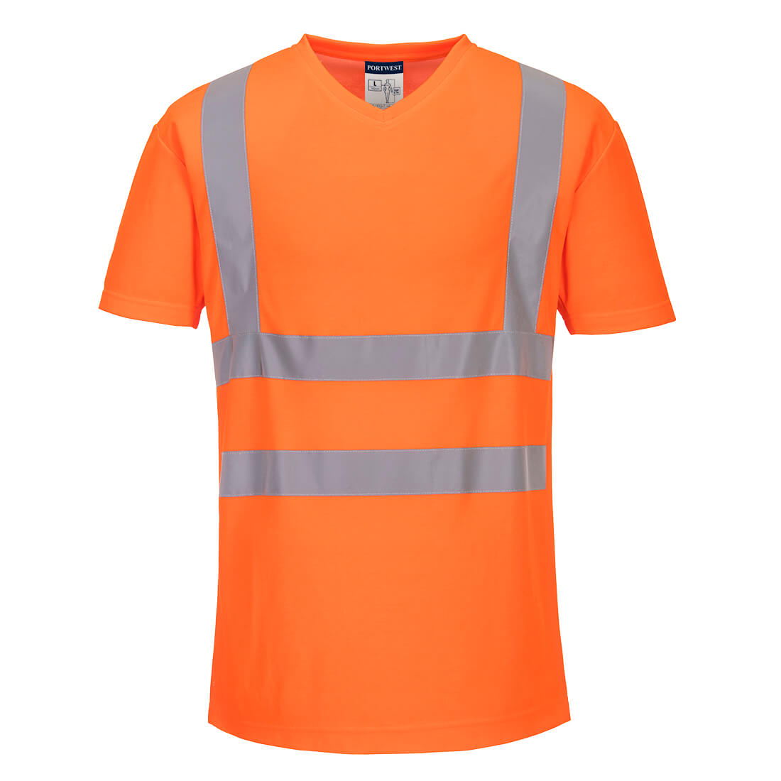 Hi-Vis Cotton Comfort Mesh Insert T-Shirt S/S Portwest