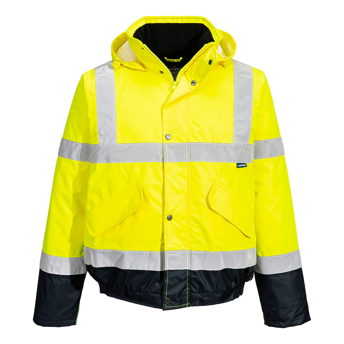 Hi-Vis Contrast Winter Bomber Jacket - Hi-Vis Trousers