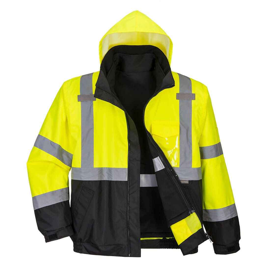 Hi-Vis 3-in-1 Contrast Premium Bomber Jacket Portwest